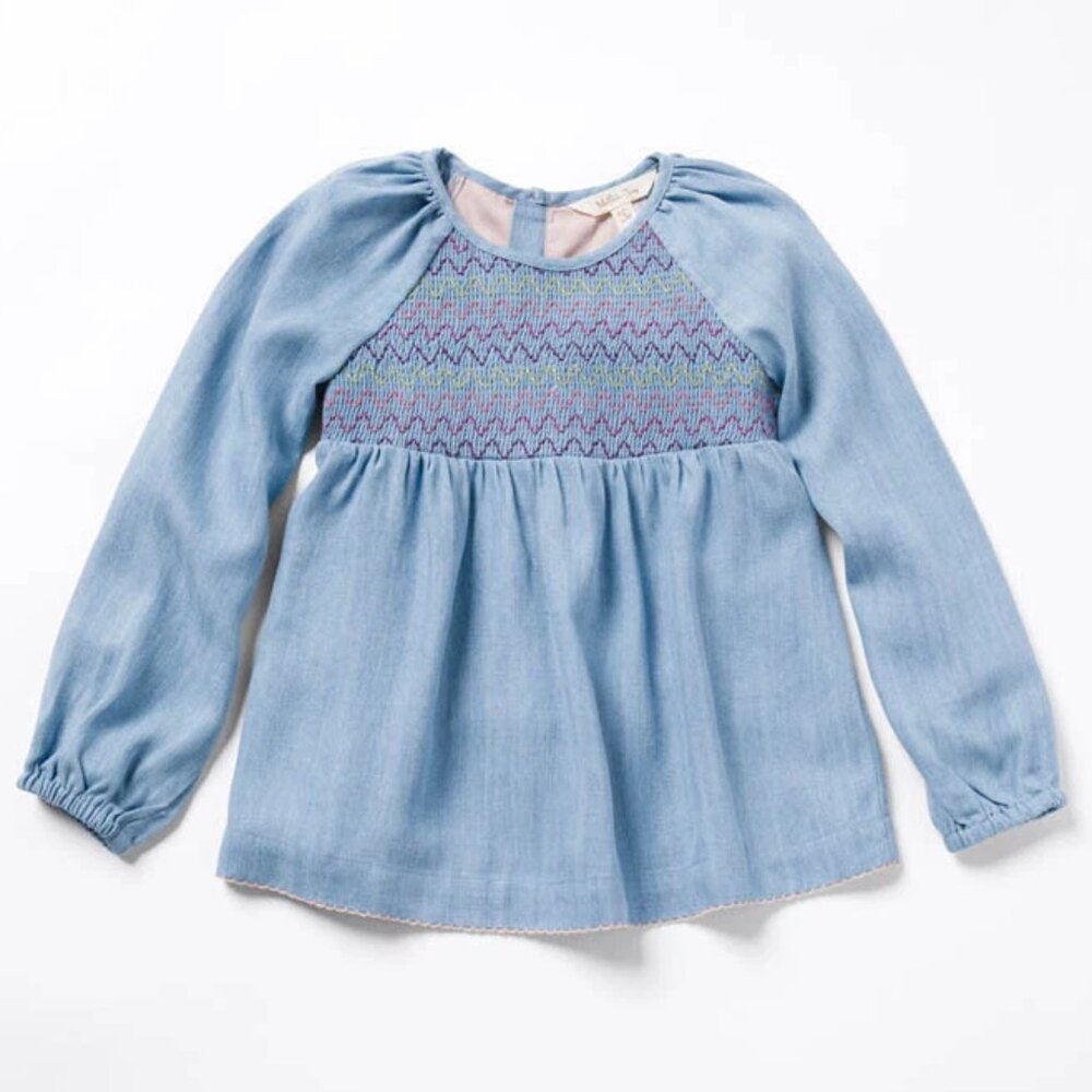 Matilda Jane Garden Charlestón Chambray Girls Top